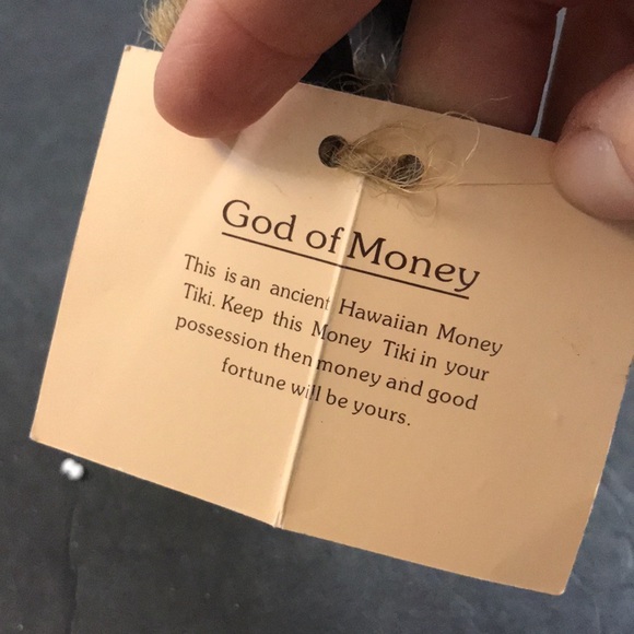 KC Company Hawaiian God of Money Tiki Hapa Wood - Picture 7 of 9